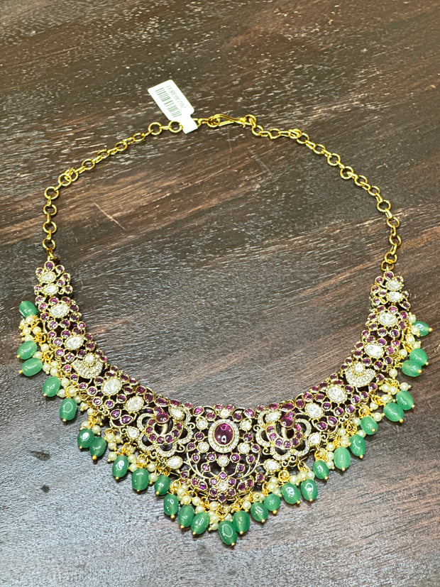Necklace with earring