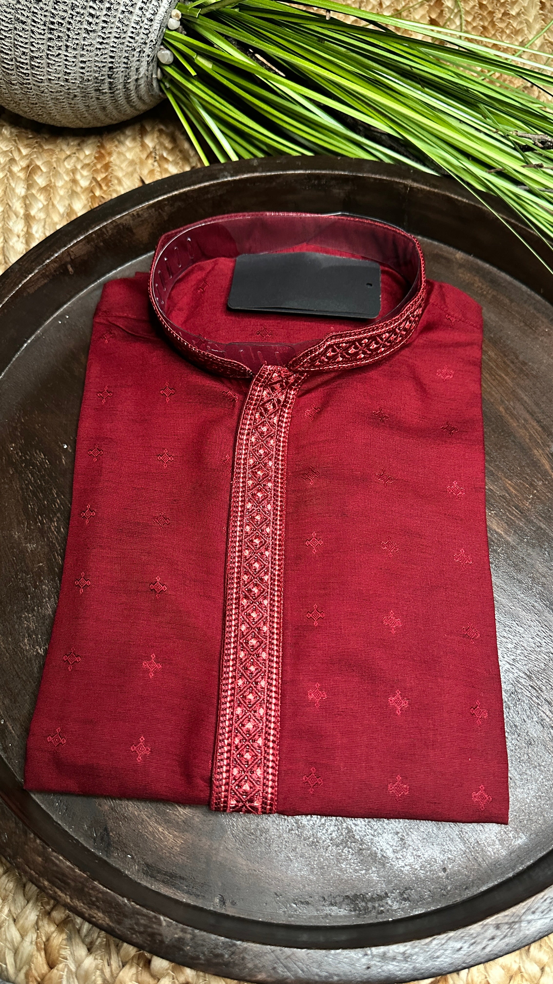 Maroon soft cotton kurta - 44