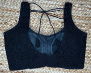 Black designer blouse