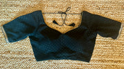 Black designer blouse