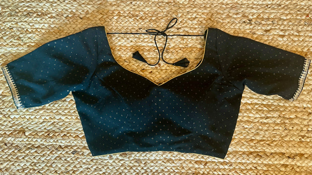 Black designer blouse