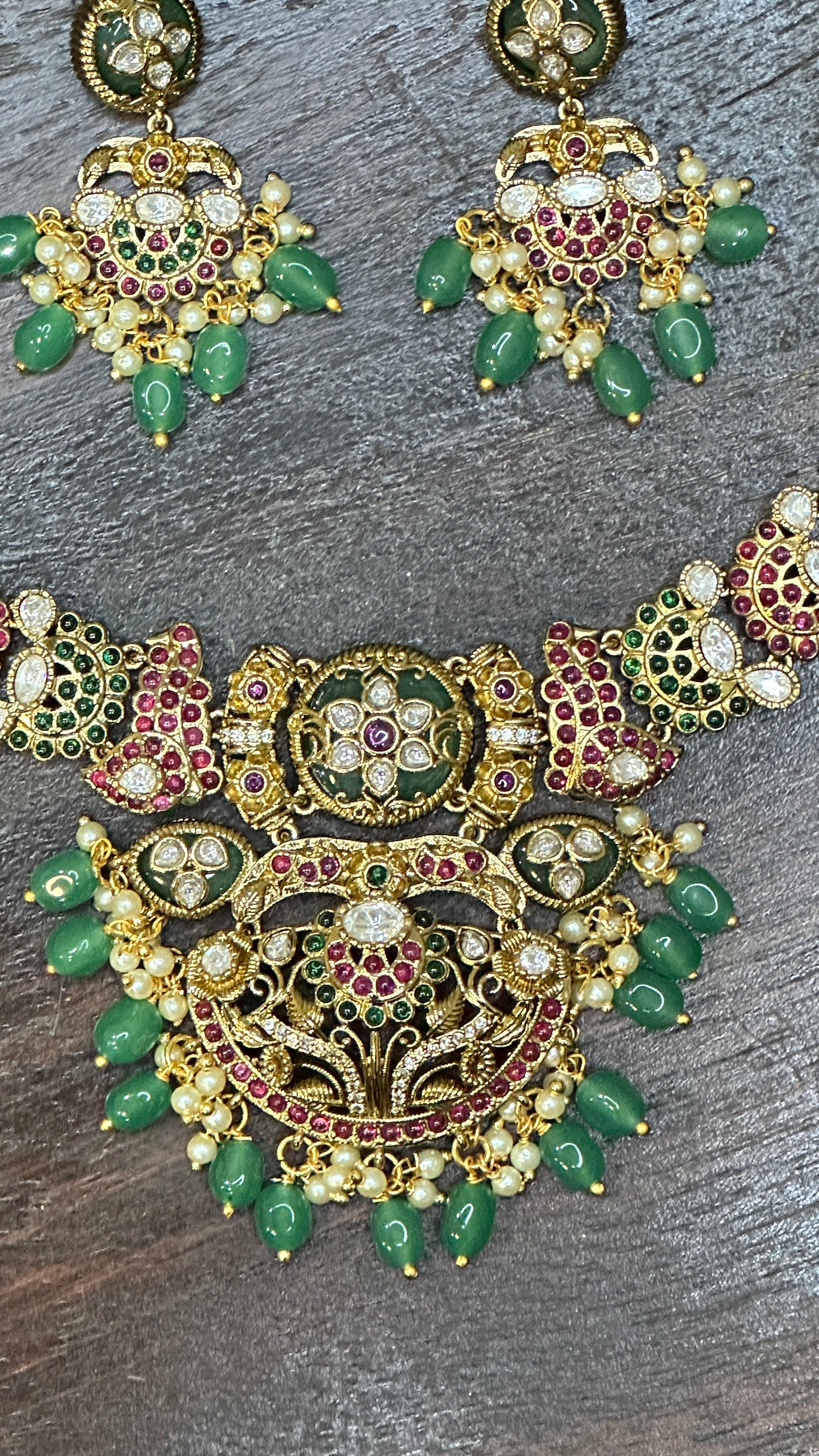 Necklace with earring