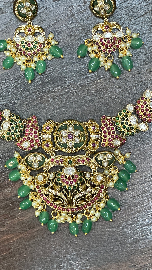 Necklace with earring