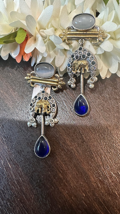 Dual tone earring