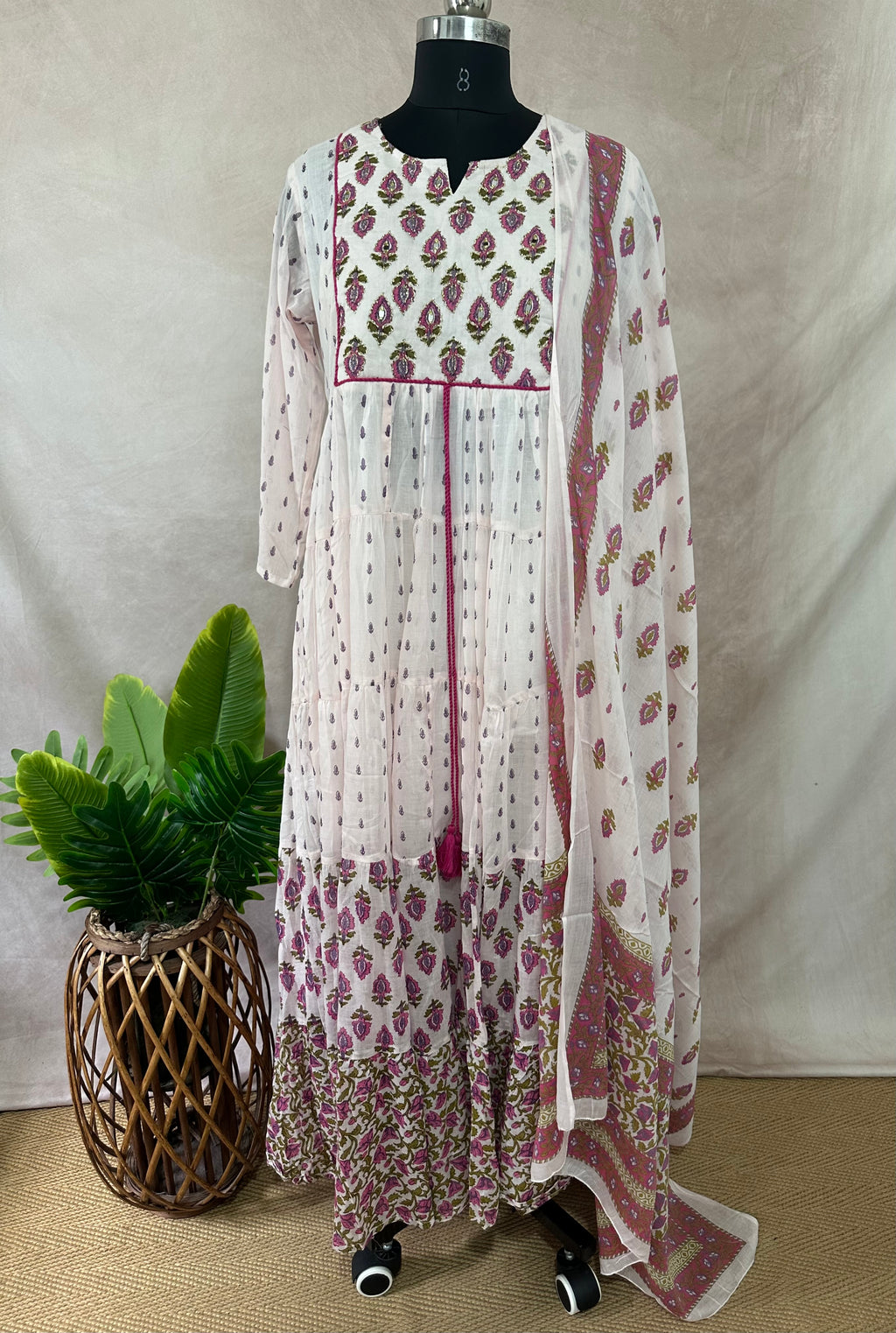 Light pink long dress