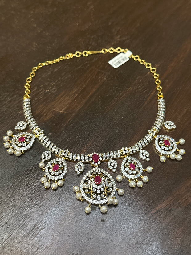 Necklace with earring