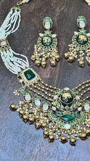 Necklace with earring