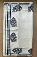 Black and silver combo tissue set saree