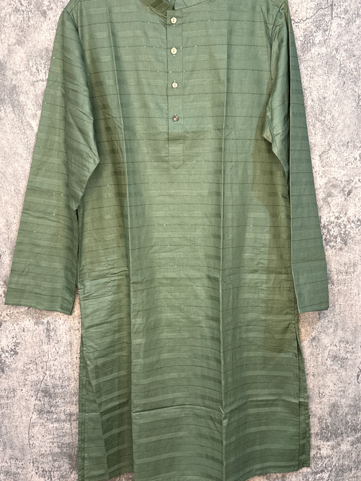 Soft cotton kurta with small weaved sequins
