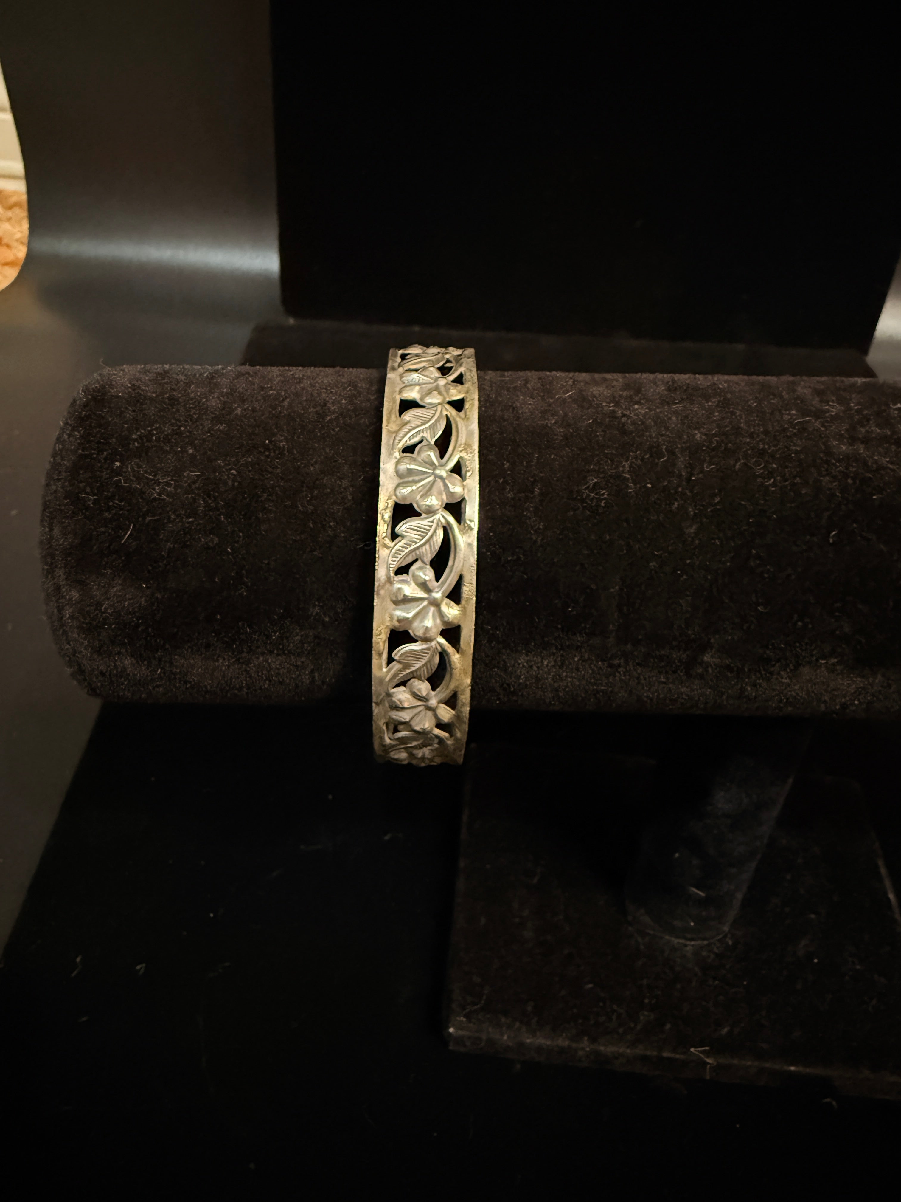 Silver replica light weight bangle set - 2.4