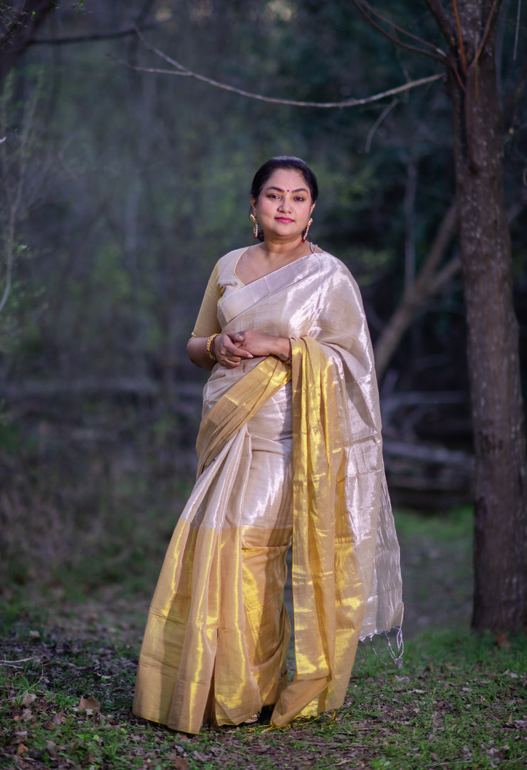 Cotton tissue saree