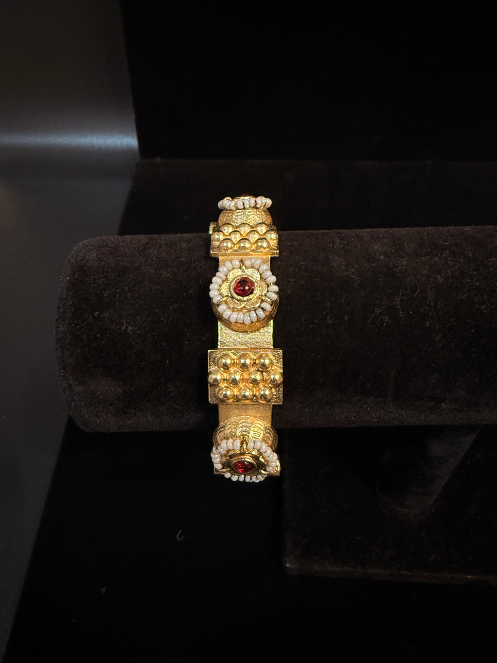 Handmade Gold openable kada (fits 2.4 to 2.8)