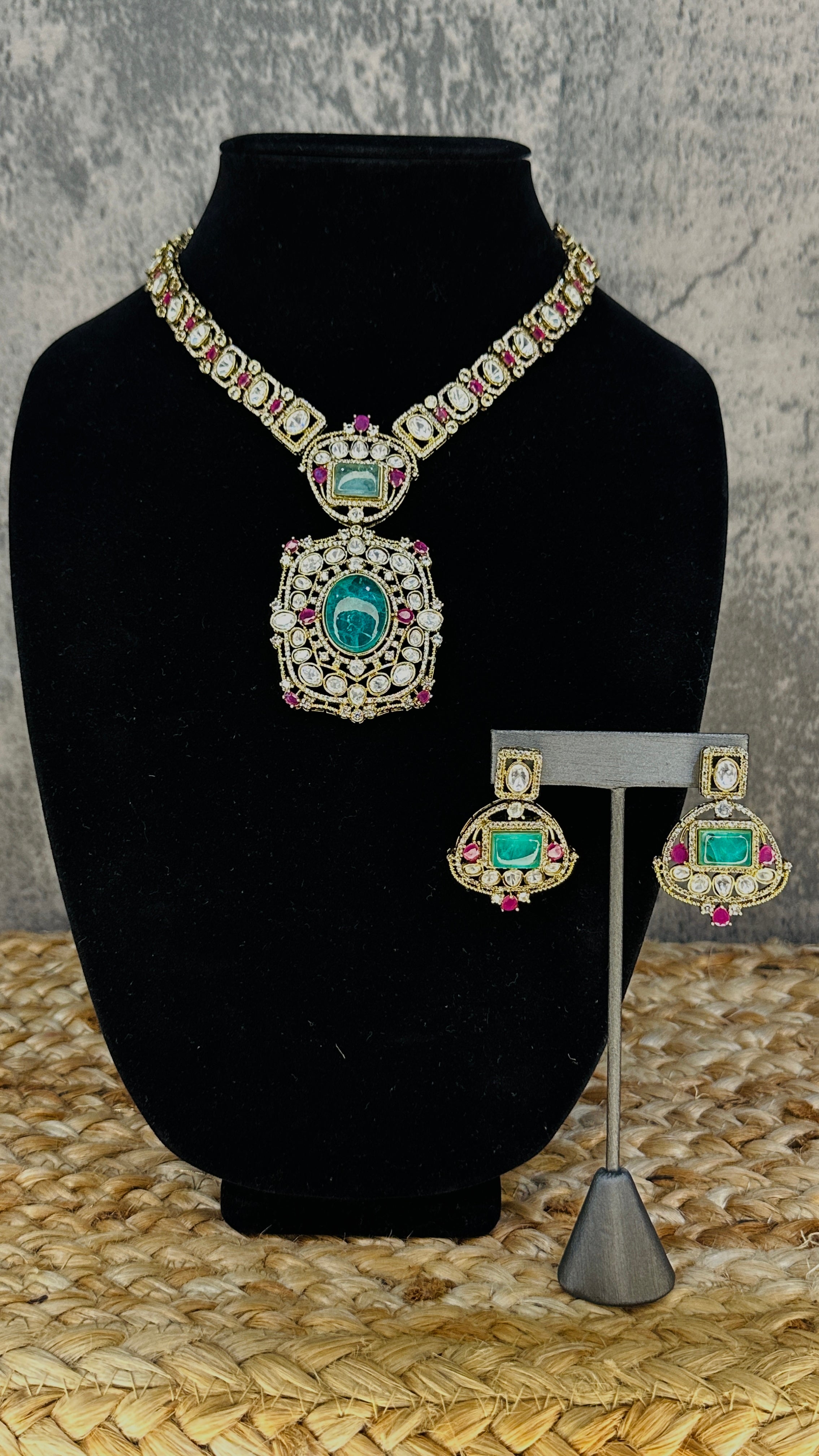 Designer replica necklace with earring