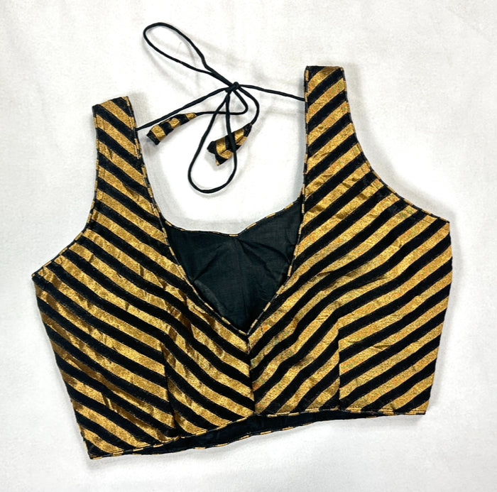 Black sleeveless blouse