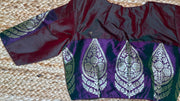 Green iridescent blouse