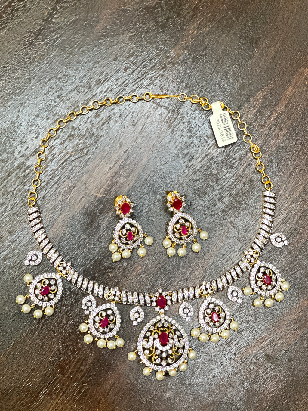 Necklace with earring