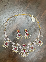 Necklace with earring