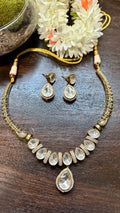 Kundan necklace with earring