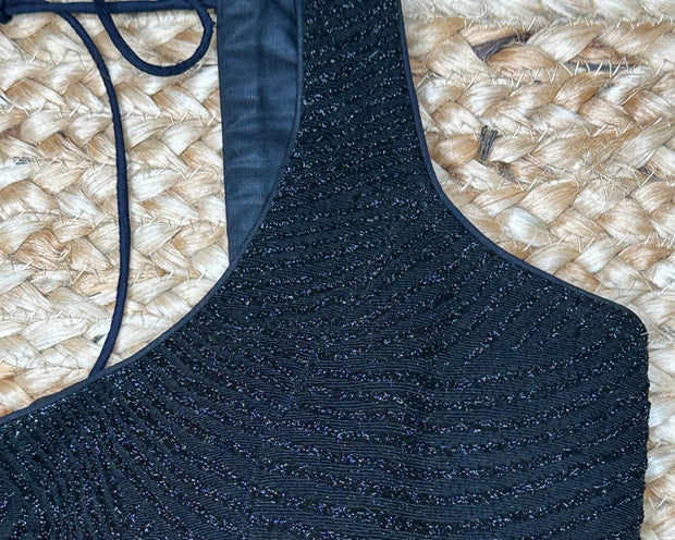Black designer blouse