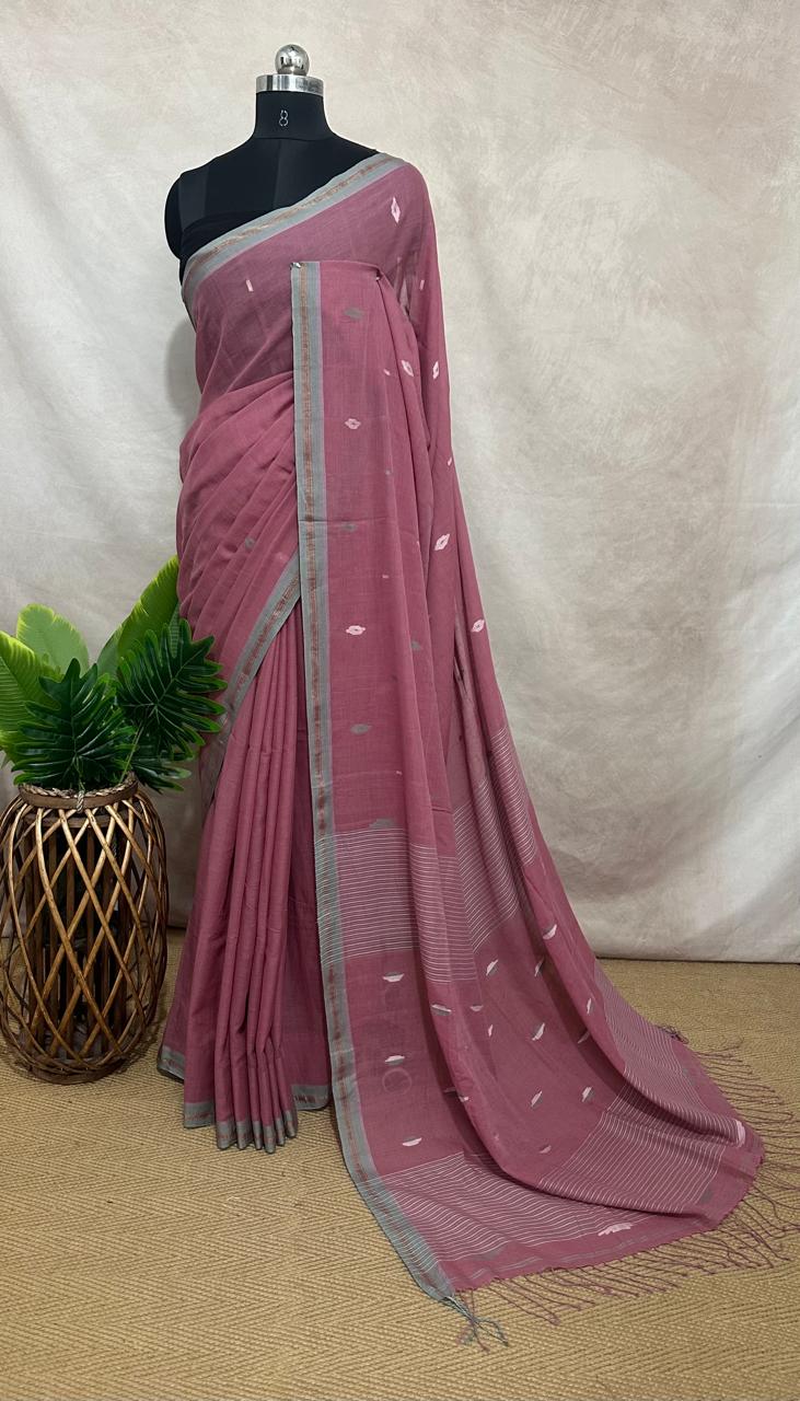 Handloom cotton saree, no BP
