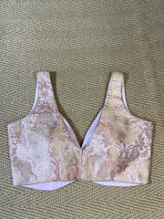 Light pink banarsi brocade blouse