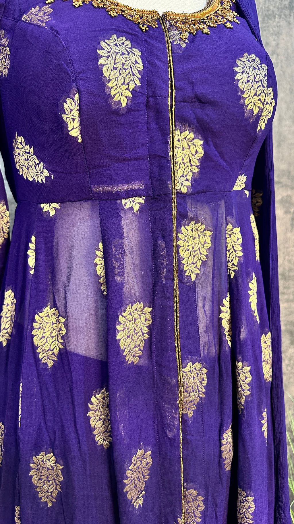 Purple designer salwar set