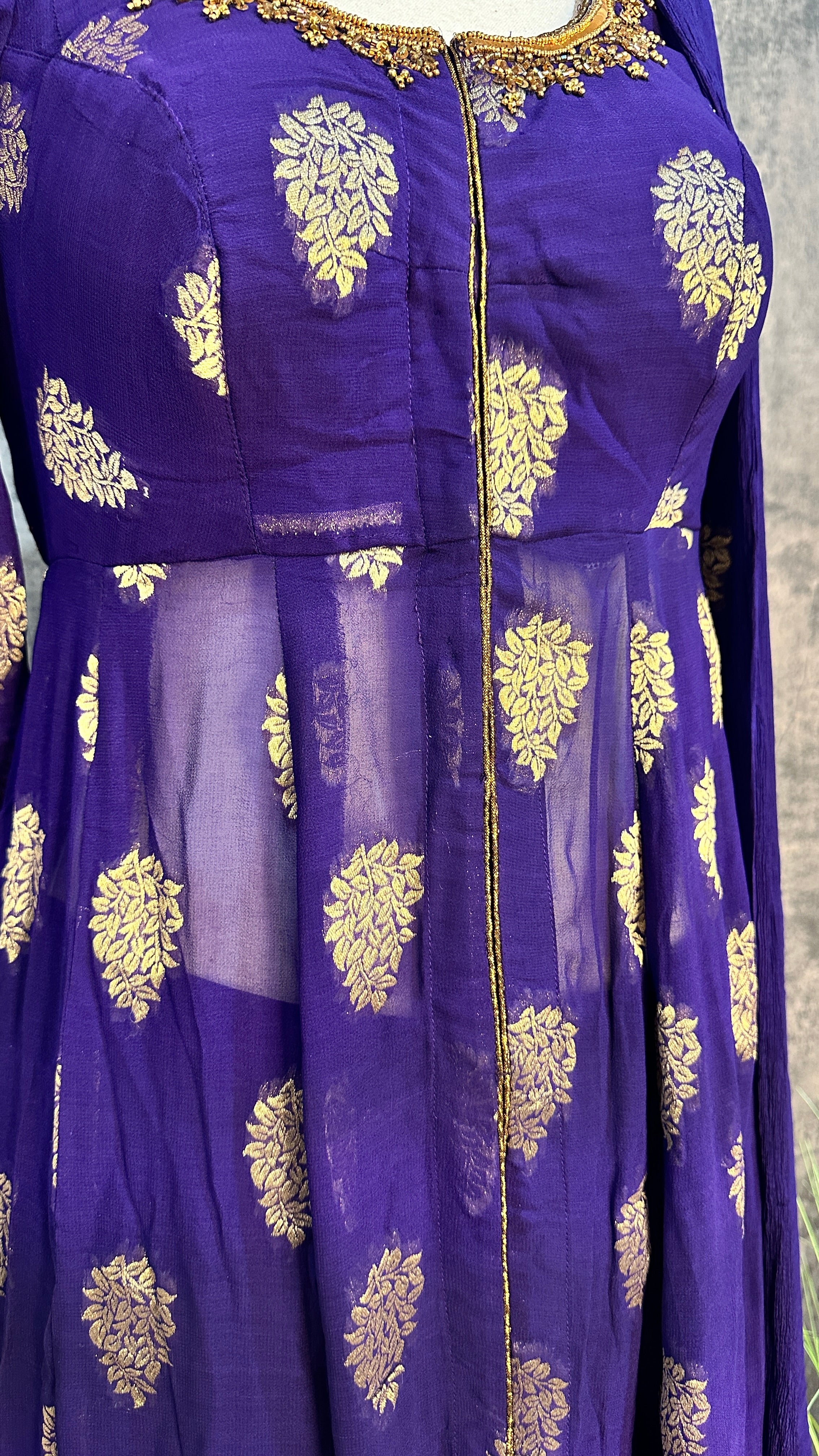Purple designer salwar set