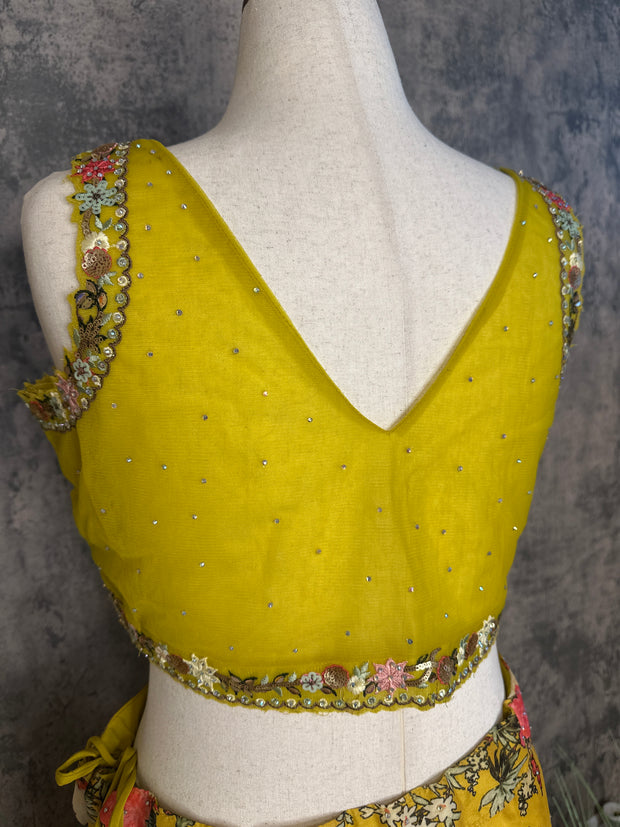Yellow lehanga