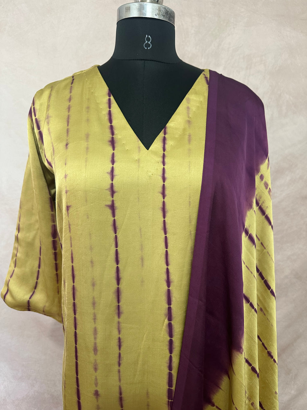 Shibori modal silk kurti set