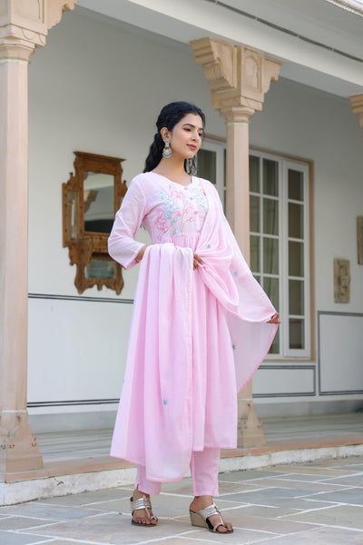 Light Pink kurti set
