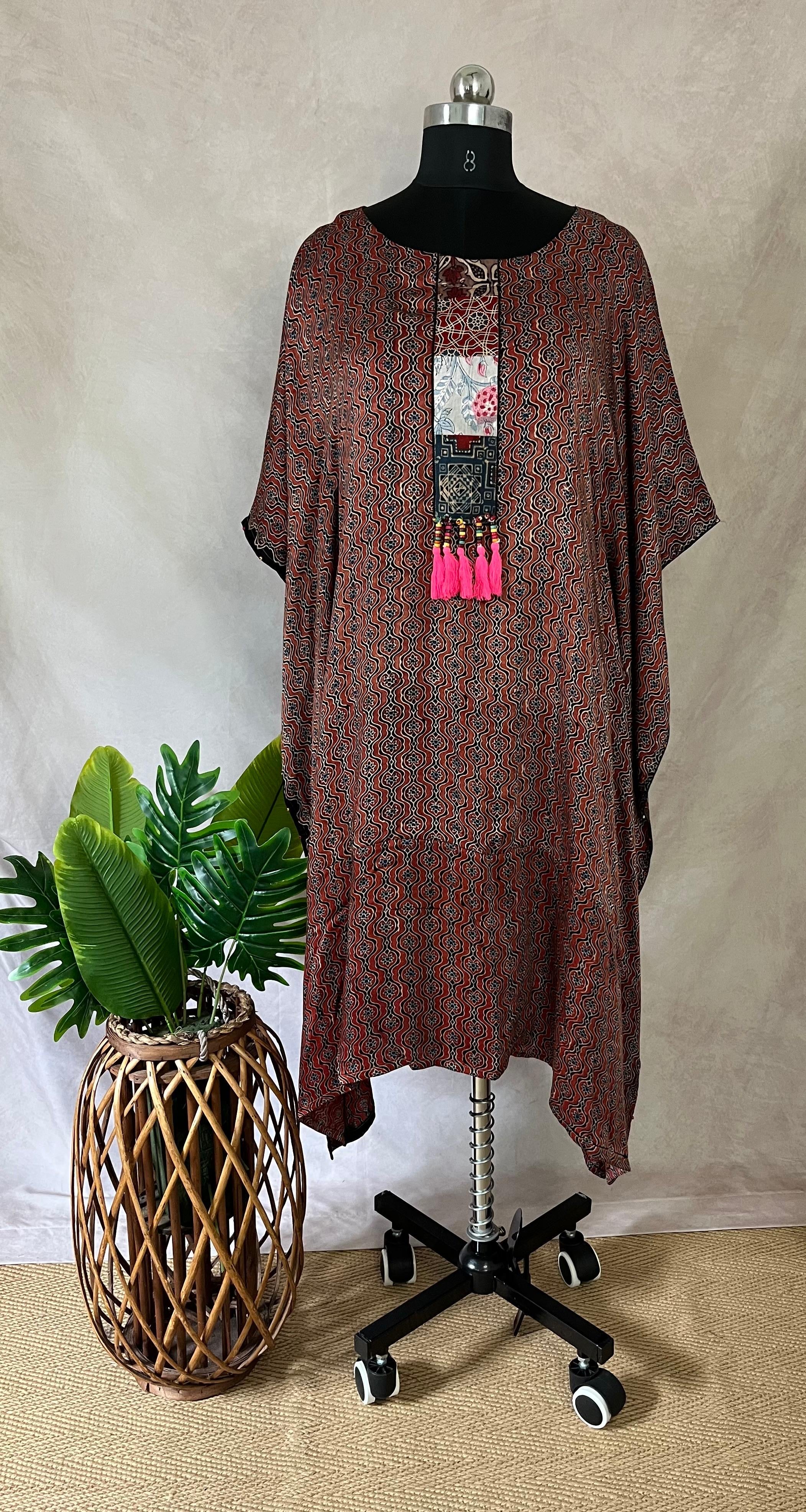 Modal silk kaftan