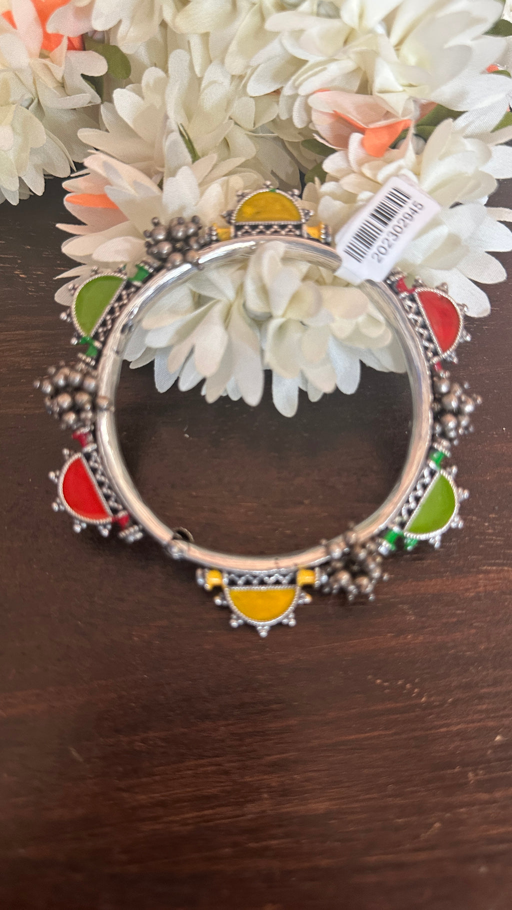 Silver replica openable bangle