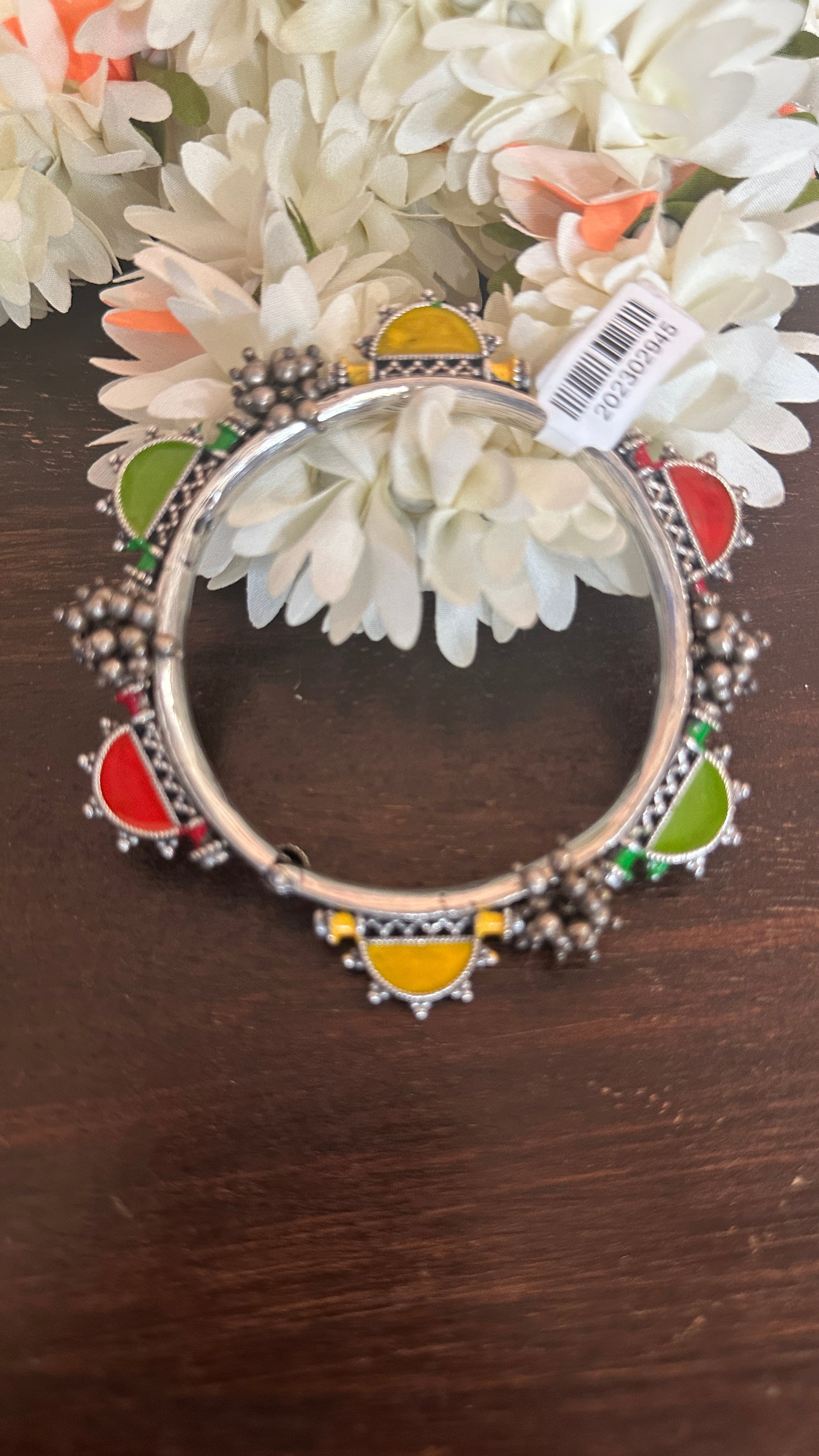 Silver replica openable bangle