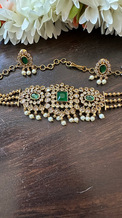 Choker with earring