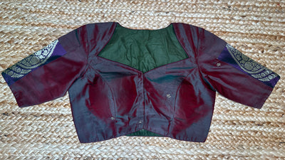 Green iridescent blouse