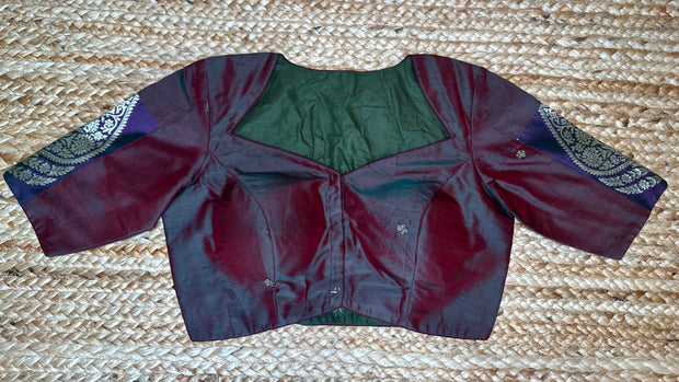 Green iridescent blouse