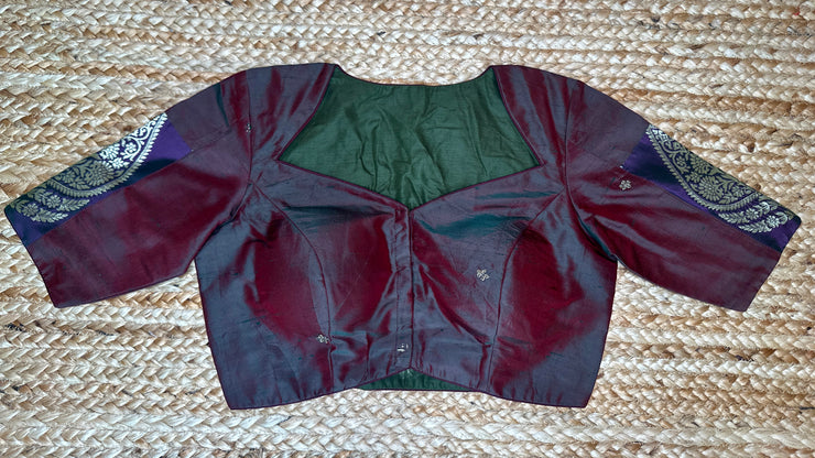 Green iridescent blouse