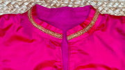 Pink silk blouse