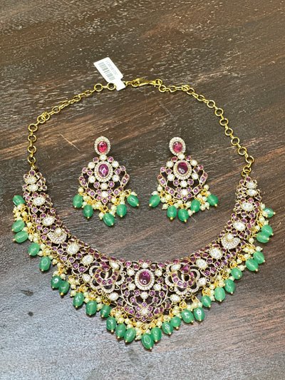 Necklace with earring