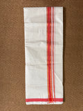 Gold and red border Dhothi
