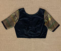 Kanchivaram silk blouse with hand mirror work