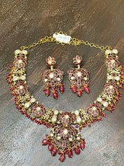 Necklace with earring