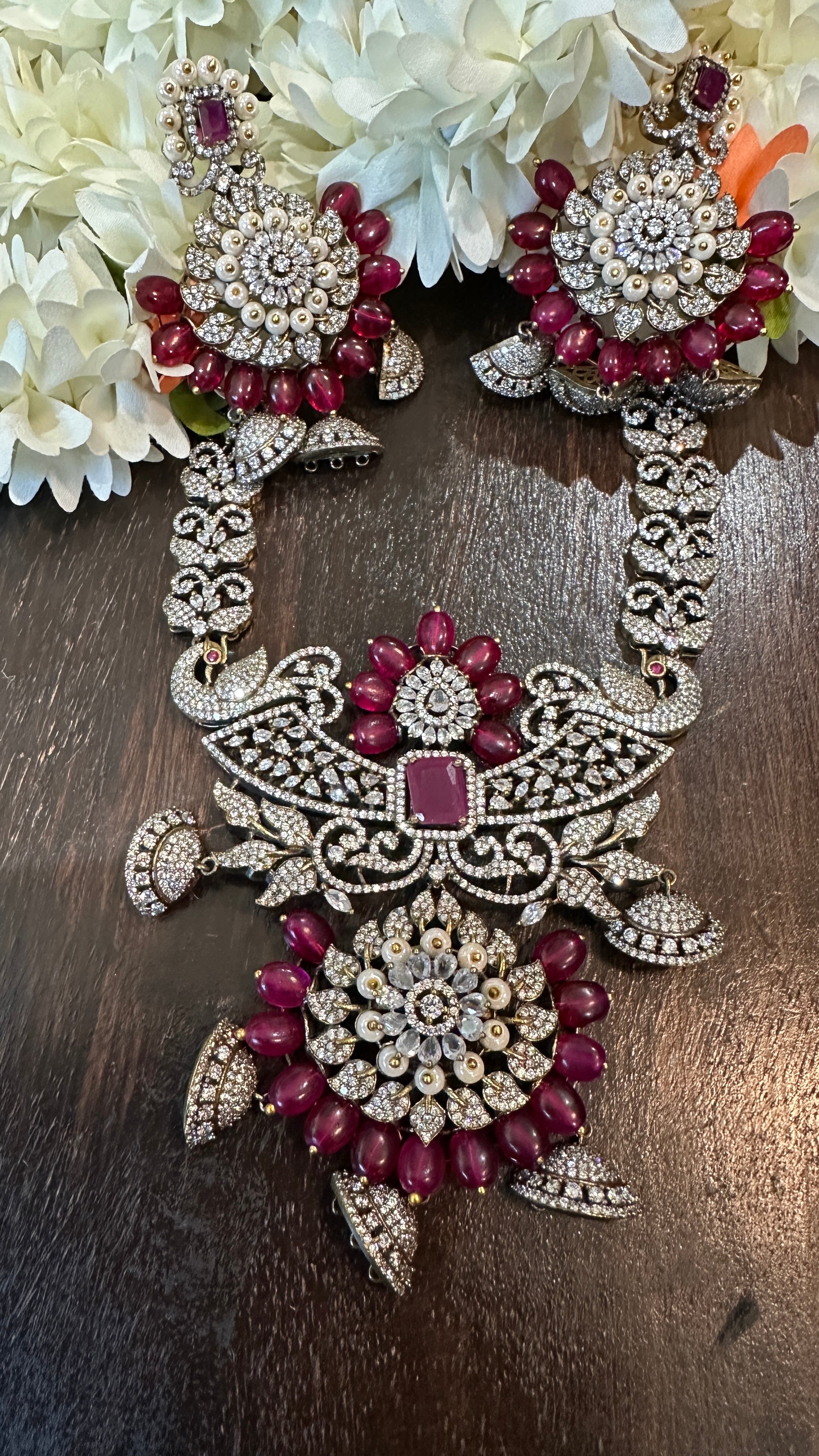 Necklace with earring