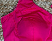 Pink sleeveless blouse