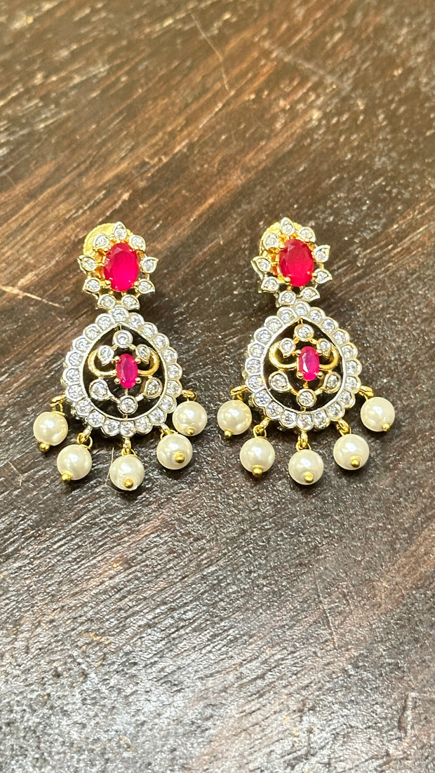 Necklace with earring