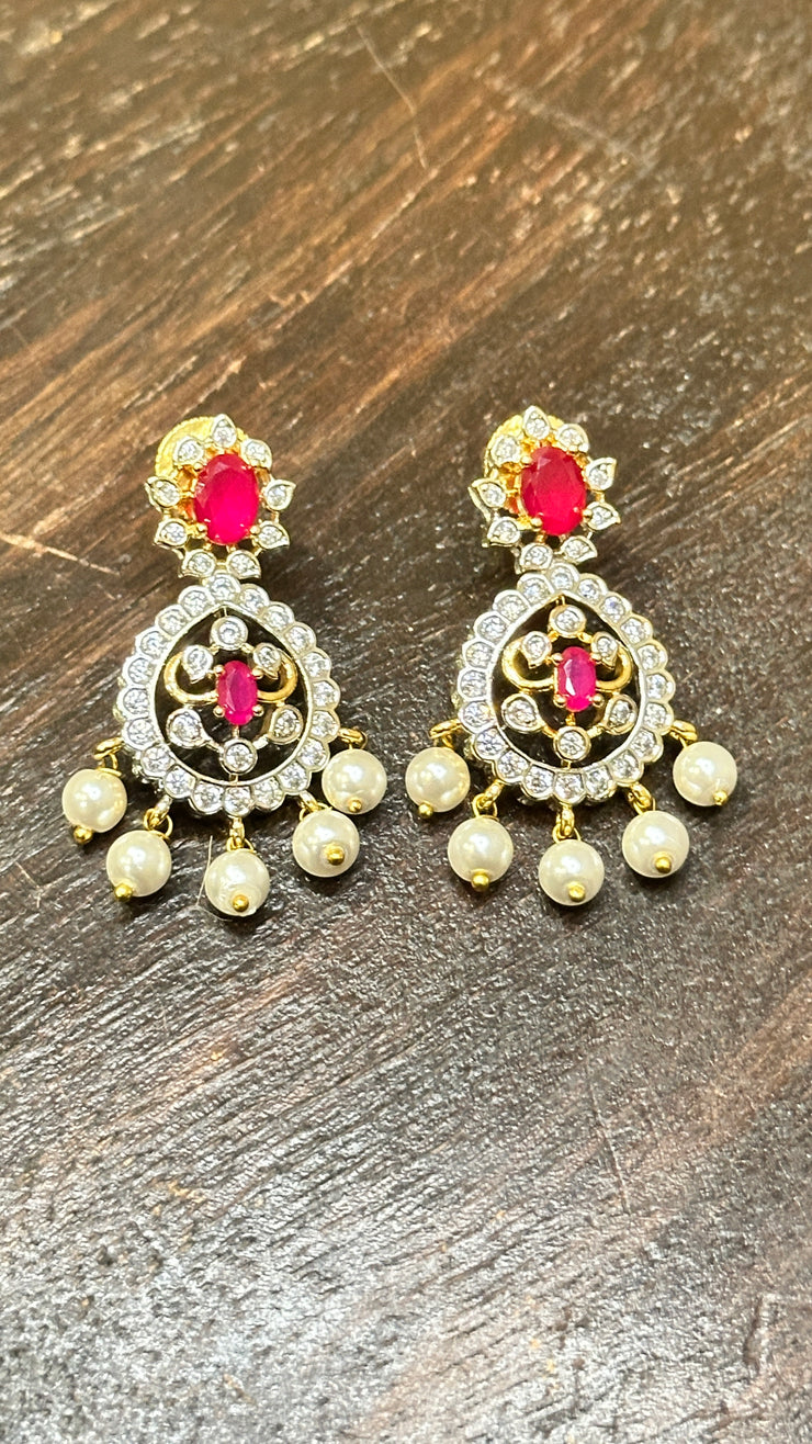Necklace with earring