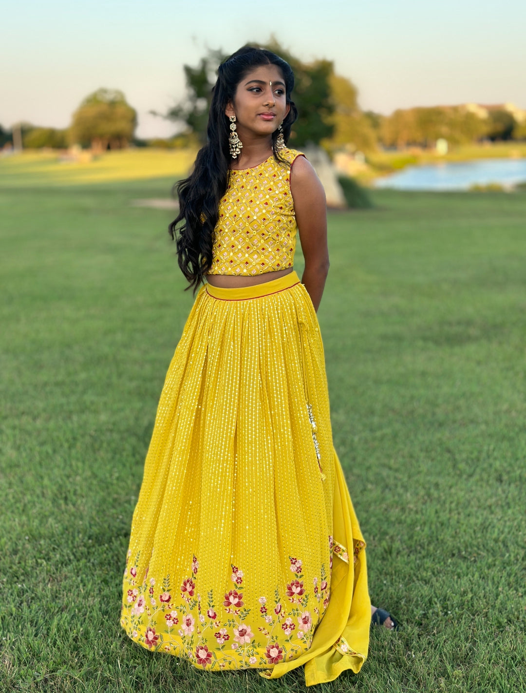 Ball Gown Sweetheart Yellow Kids Girls Prom Dress CH0168 Gorlya DRESS ガールズ US サイズ: 7-8Years/Height:130cm カラー: イエロー