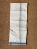 Grey and black line border dhothi