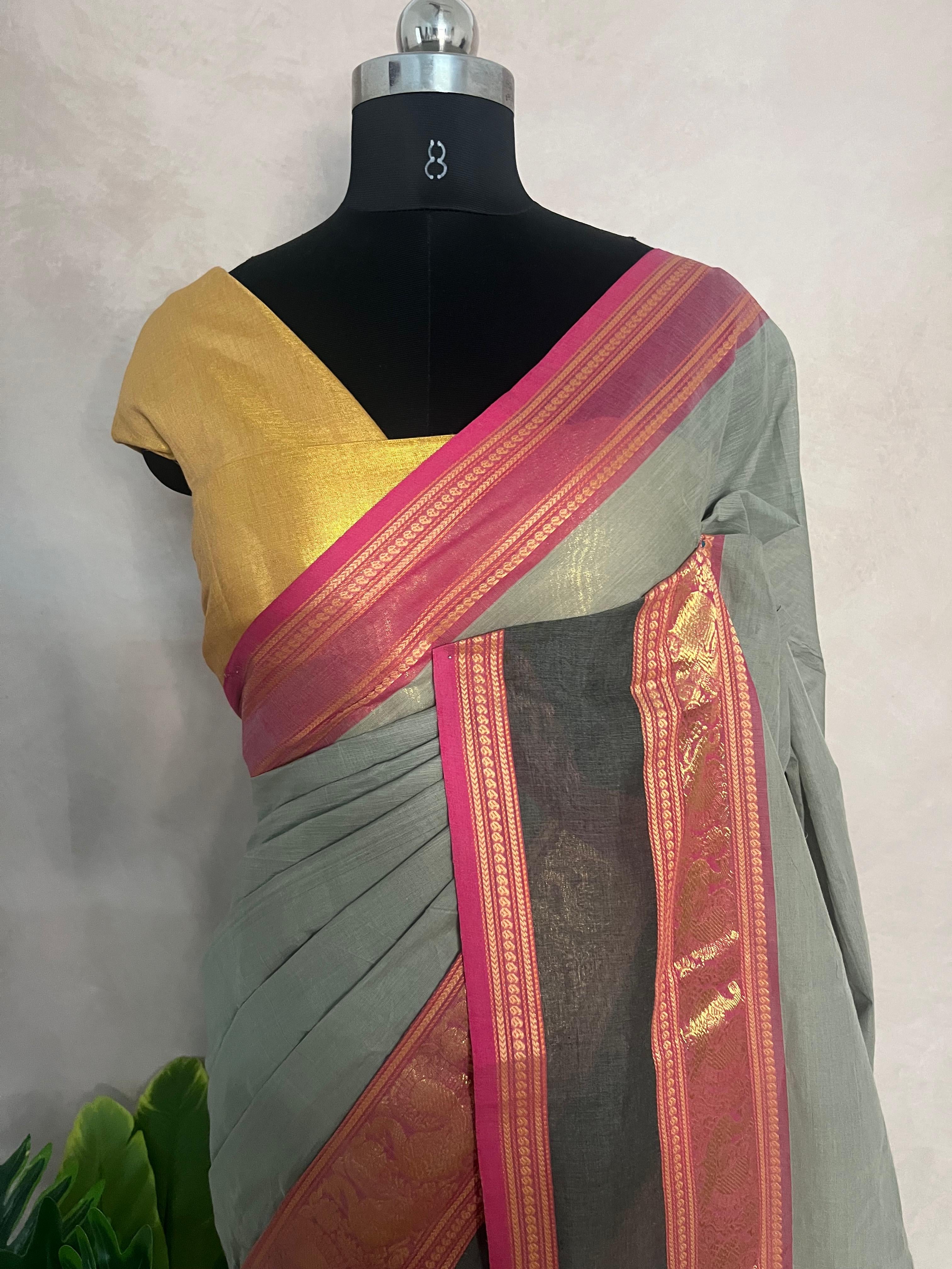 Kanchivaram cotton sarees, NO BP