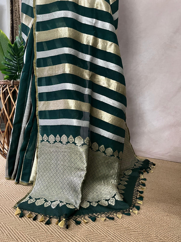 Pure Organza silk saree with designer blouse
